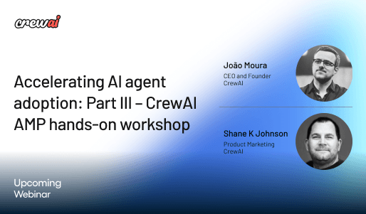 Accelerating AI agent adoption: Part III – CrewAI AMP hands-on workshop