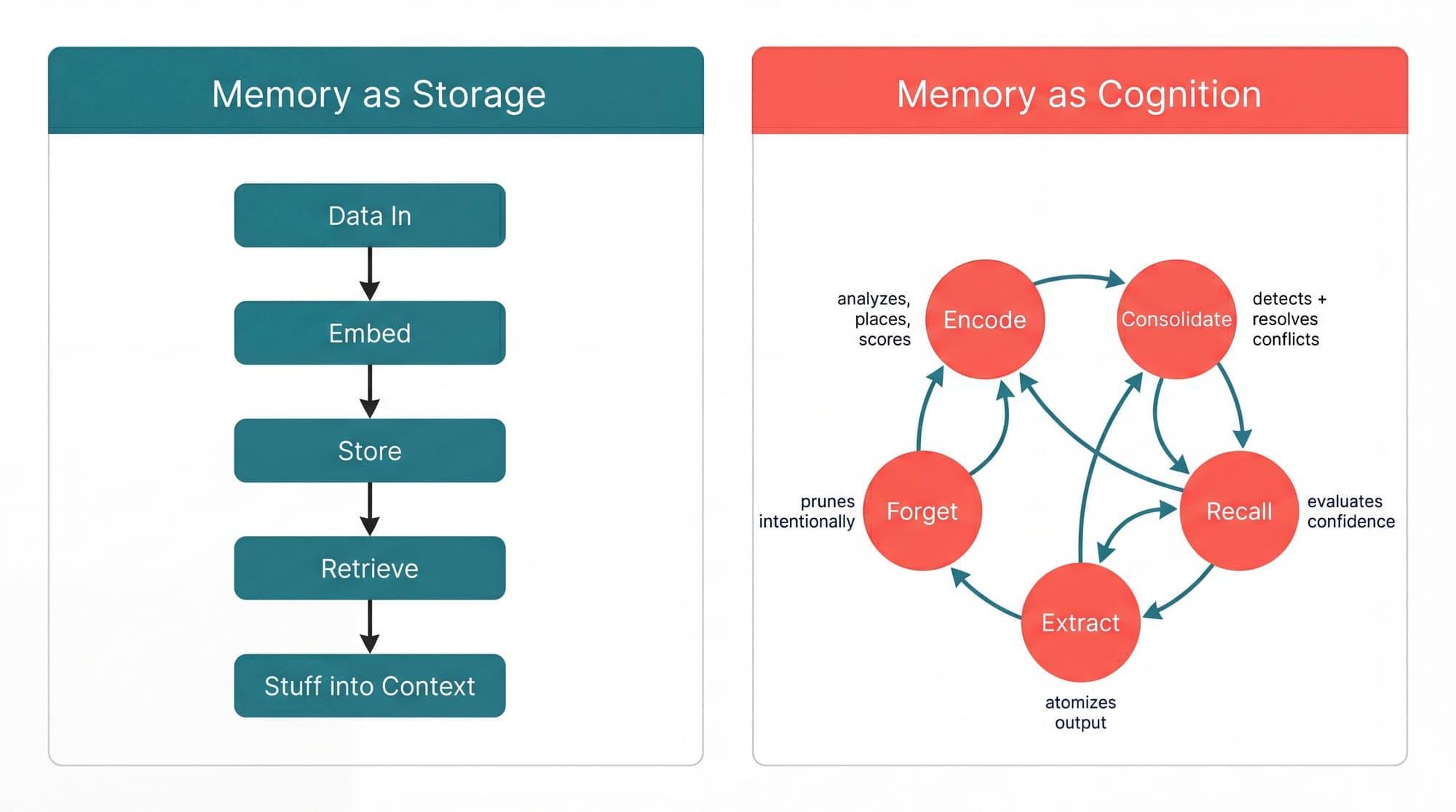 Memory Is Cognition, Not Storage